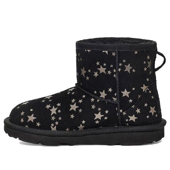 UGG(PS)  Classic Mini II Stars Snow Boots Black