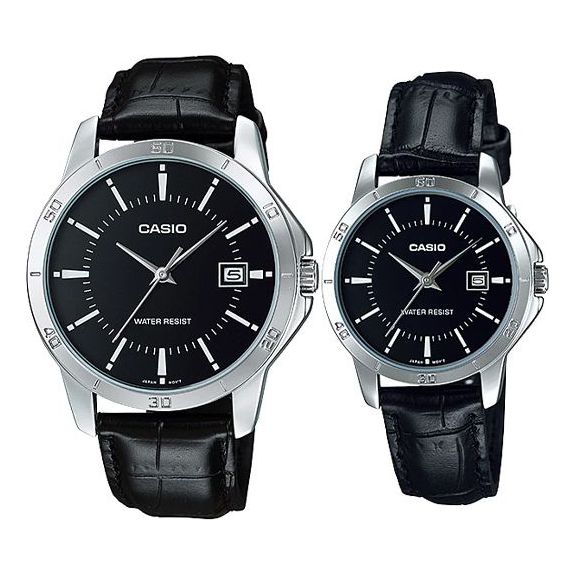 CASIOCouple Quartz Waterproof Unisex Mens Black Analog