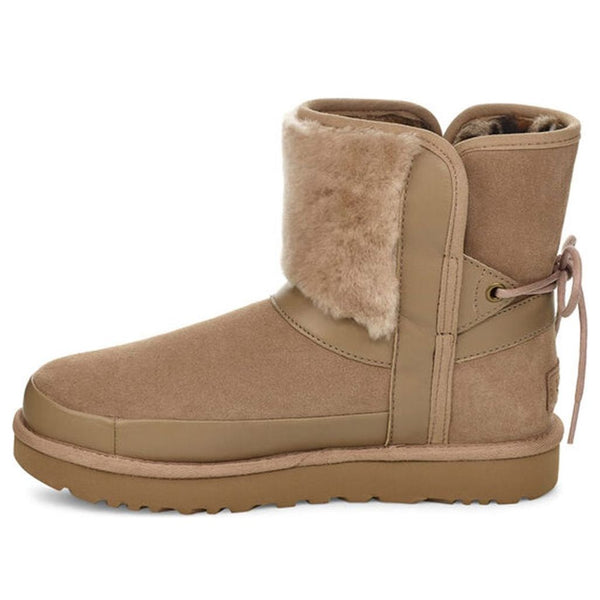 UGG(WMNS)  Classic Leopard Lined Bow 'Brown'
