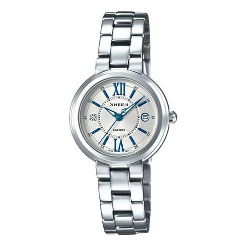 CASIOCasio Sheen Analog Watch 'Sapphire Crystal Silver'