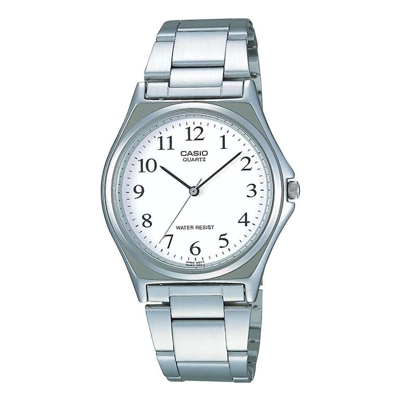 CASIOMen's  STANDARD Series White quartz waterproof Stainless Steel Strap Mens