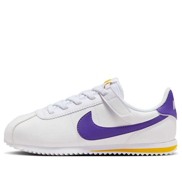 Nike(PS)  Cortez EasyOn 'White Varsity Maize Varsity Purple'