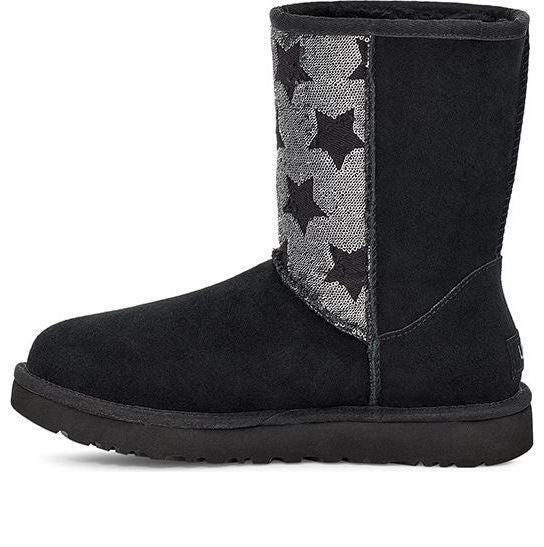 UGG(WMNS)  Classic Short Sequin Stars Black