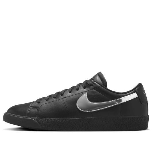 Nikex Dancer Skateboards SB Zoom Blazer Low 'Black Metallic Silver'