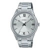 CASIOMen's  DRESS Series Classic Minimalistic Small Retro Business Watch Mens Silver Analog