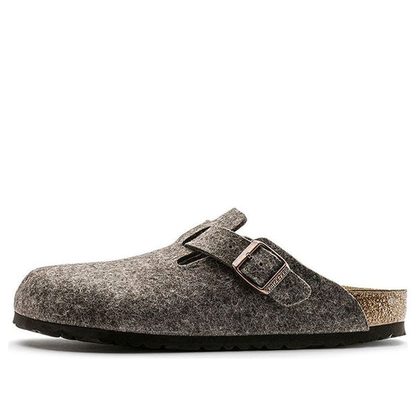 BirkenstockBoston Wool Felt Sandals 'Cacao'