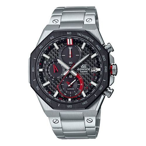 CASIOMen's  Outdoor Waterproof Shockproof Solor Wave Stainless Steel Strap Watch Solar Powered Mens Analog