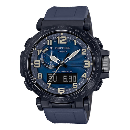 CASIOMen's  PRO Trek Strap Stainless Steel quartz Watch Black Mens