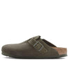 BirkenstockBoston Suede Leather Narrow Fit 'Thyme'