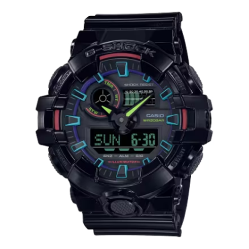 CASIOG-Shock Digital-Analog 'Black Blue Red'