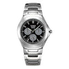CASIOWaterproof Stainless Steel Strap Mens Black Analog