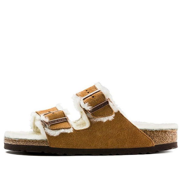 BirkenstockArizona Shearling Suede Leather 'Mink'