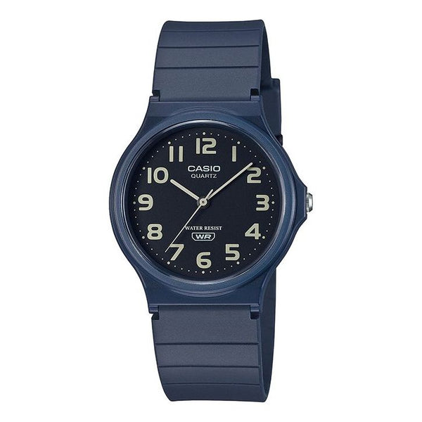 CASIOSTANDARD Series Waterproof Fashion Stylish Resin Strap 38.8*34.9*7.8mm Black Dial Watch Analog Unisex Mens