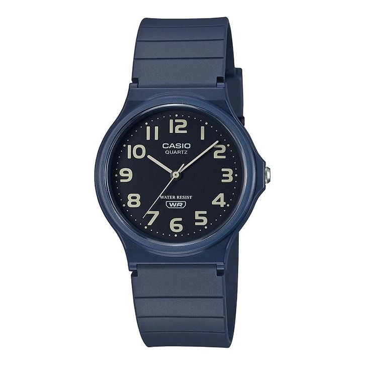 CASIOSTANDARD Series Waterproof Fashion Stylish Resin Strap 38.8*34.9*7.8mm Black Dial Watch Analog Unisex Mens