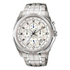 CASIOQuartz EDIFICE Stainless Steel Strap White Dial Mens White Analog