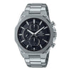 CASIOEDIFICE Solar Powered Quartz Waterproof Sapphire Crystal Mens Silver Analog