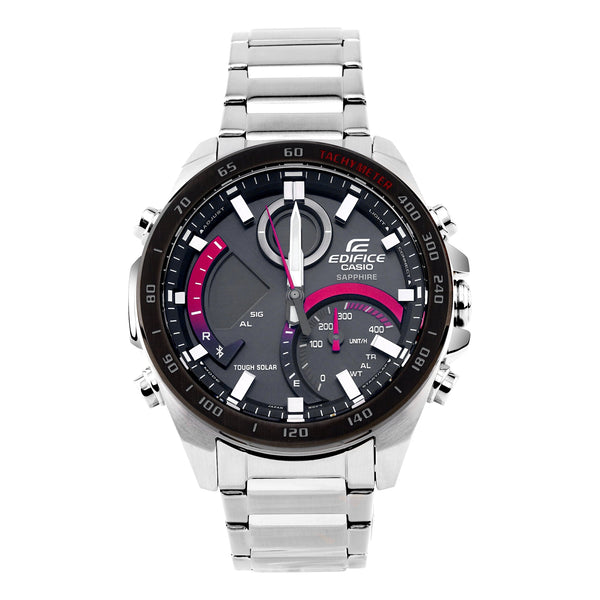 CASIOMale EDIFICE Japan / South Korea Fashion Silver Analog/Digital Combo