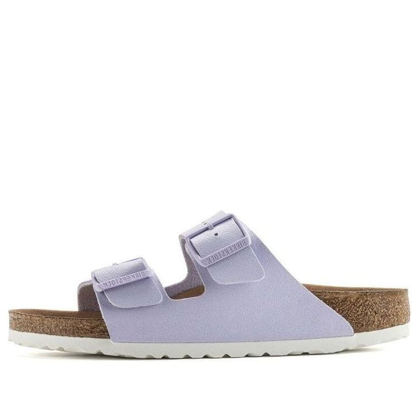 BirkenstockArizona Vegan Birkibuc 'Lavender Fog'