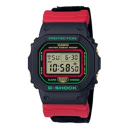 CASIOG-Shock Square 'Black Red'