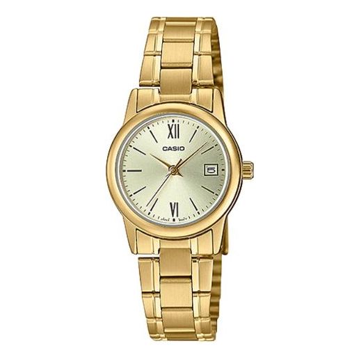CASIOWaterproof Stainless Steel Strap Gold Analog