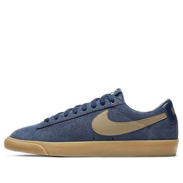 NikeBlazer Low SB 'Navy Gum'