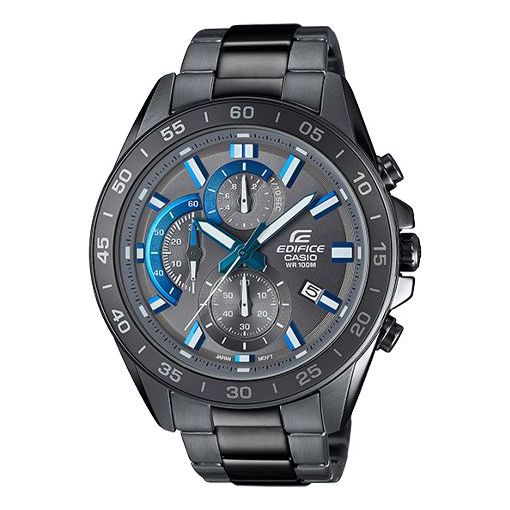 CASIOMen's  Chain Blue quartz Mens Black Analog
