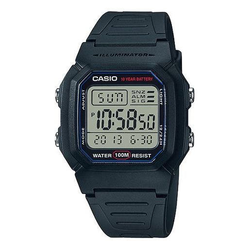 CASIOWaterproof Sports Analog Mens Black Digital