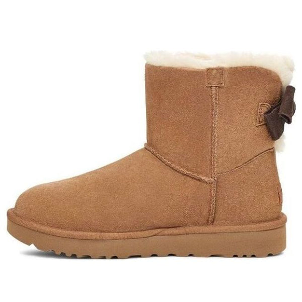 UGG(WMNS)  Mini Bailey Suede Bow for 'Chestnut'