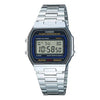 CASIOQuartz Waterproof Unisex Mens Silver Digital
