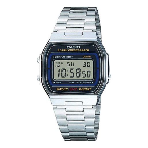 CASIOQuartz Waterproof Unisex Mens Silver Digital