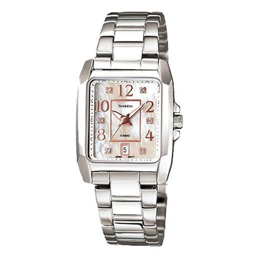 CASIOSHEEN Series Minimalistic Casual Business Watch White Analog