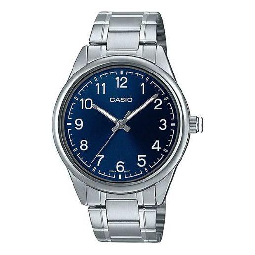 CASIOCasio Dress Minimalistic Retro Business Analog Watch 'Blue Metallic Silver'
