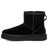 UGG(WMNS)  Classic Mini Zipper Tape Logo Boot 'Black'