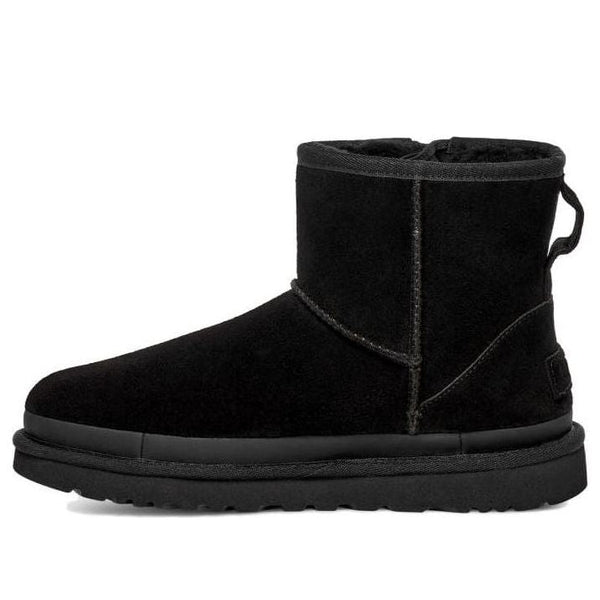 UGG(WMNS)  Classic Mini Zipper Tape Logo Boot 'Black'
