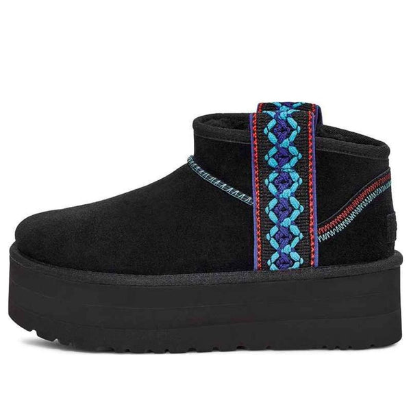 UGG(WMNS)  Classic Ultra Mini Braid Plat 'Black'