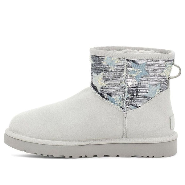 UGG(WMNS)  Classic Mini Sequin Stars 'Grey White'