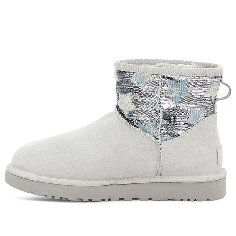 UGG(WMNS)  Classic Mini Sequin Stars 'Grey White'