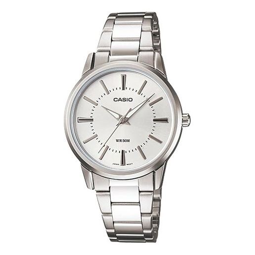 CASIOWaterproof Stainless Steel Strap Silver Analog
