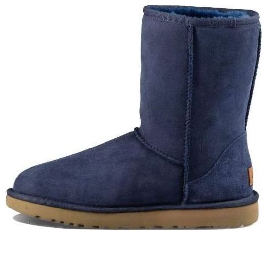 UGG(WMNS)  Classic Short II Boot Fleece Lined Navy Blue