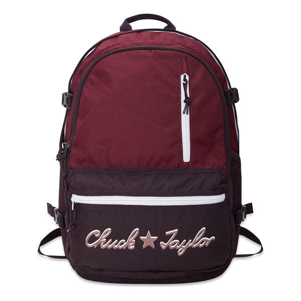ConverseStraight Edge Chuck Taylor Logo Backpack 'Burgundy'