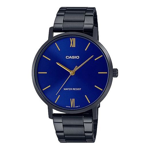 CASIOCasio Dress Classic Minimalistic Analog Steel Strap Watch 'Blue Black'