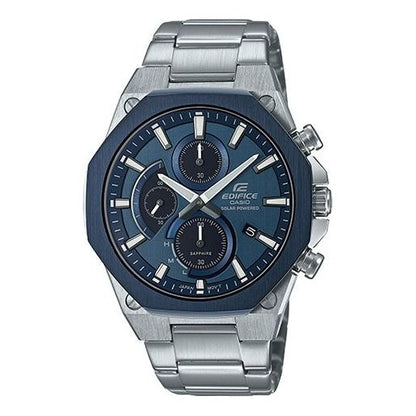 CASIOEDIFICE Solar Powered Mens Blue Analog