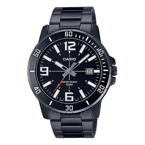 CASIOCasio Dress Classic Analog Watch 'Metallic Black White'