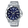 CASIOStainless Steel Strap Waterproof Mens Silver Analog
