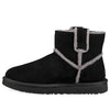 UGG(WMNS)  Classic Mini Spill Seam Fleece Lined Black
