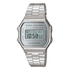 CASIOWaterproof Mens SilverWhite Digital