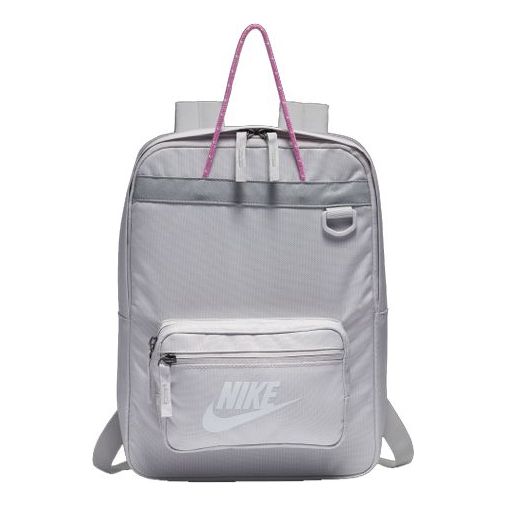 NikeTanjun Backpack Reflective Athleisure Sports Training Gym Silver Gray