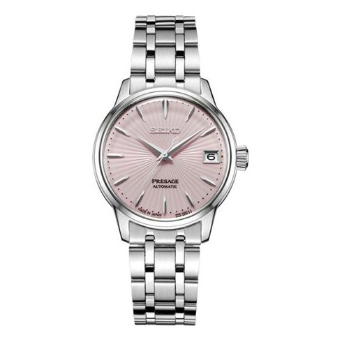 SEIKOWaterproof Presage Series 50 Creamy Mechanical Pink
