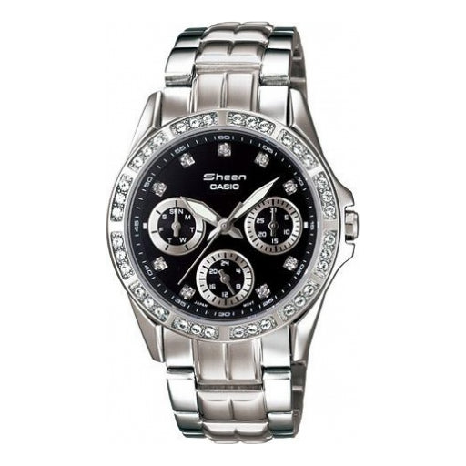 CASIOEdifice Series 50m Waterproof Date Display Quartz Watch Stainless Steel Strap Silver Analog