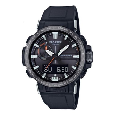 CASIOQuartz Waterproof Sports Solar Powered Mens Black Analog/Digital Combo